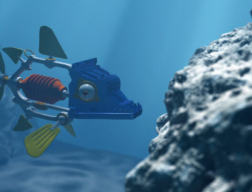 New Gadget: A Robot squid that propels itself with a water jet