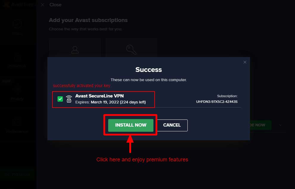 Avast Activation Code For Avast Premier Security 2023 [Free] - Step 4