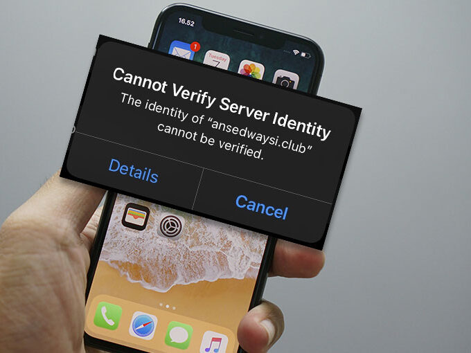 Cannot Verify Server Identity