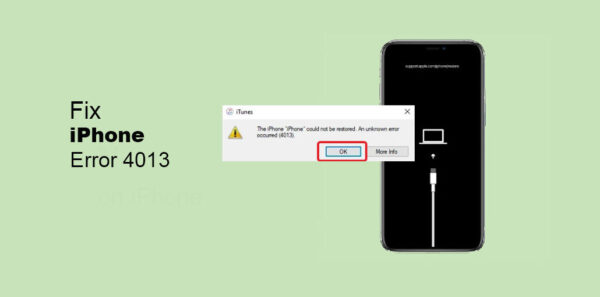 iPhone Error 4013