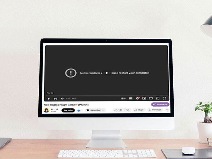 YouTube Audio Renderer Error