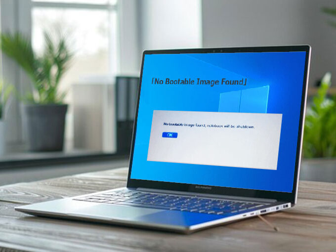 No Bootable Image Found Notebook Will Shut Down