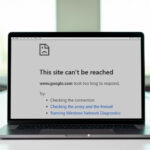 This Site Can't Be Reached