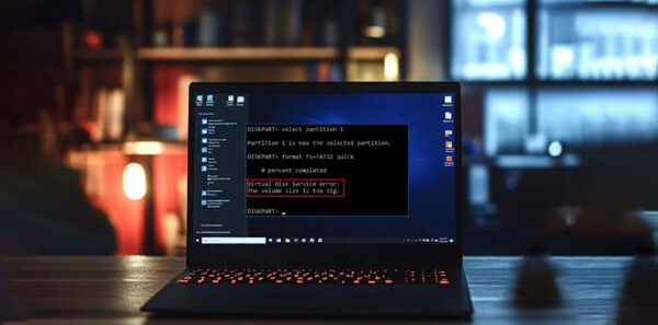 Virtual Disk Service Error