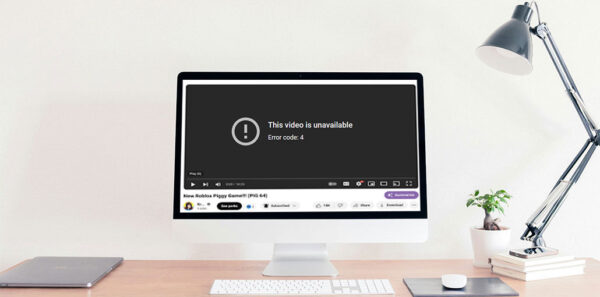YouTube Error Code 4