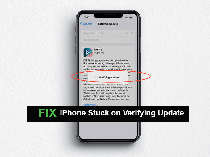 iPhone Stuck on Verifying Update