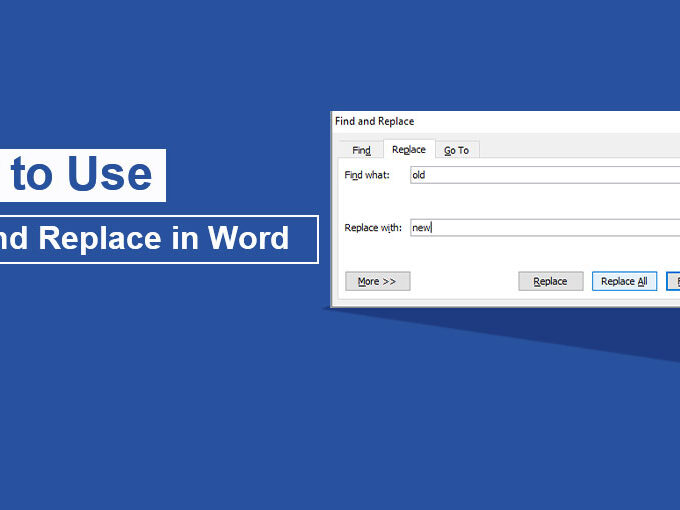 Find and Replace in Word