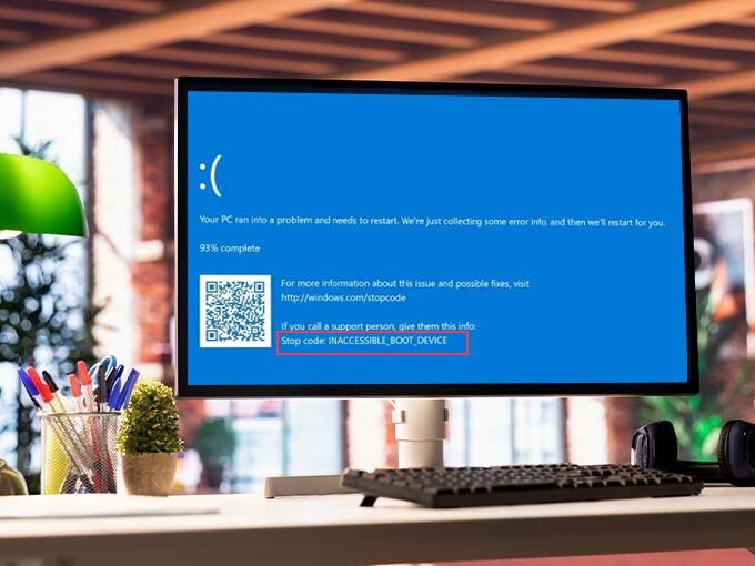 Inaccessible Boot Device