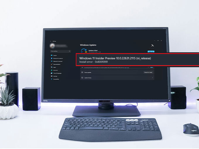 Install Error - 0x800f0991