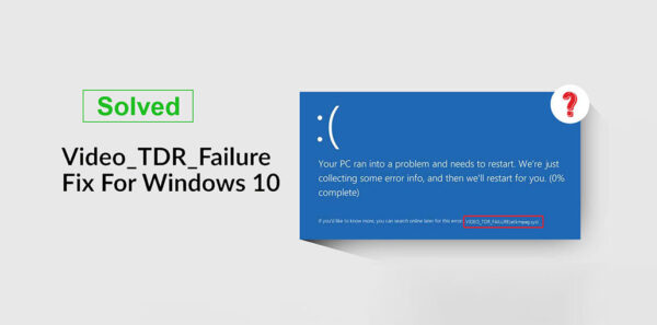 Video TDR Failure