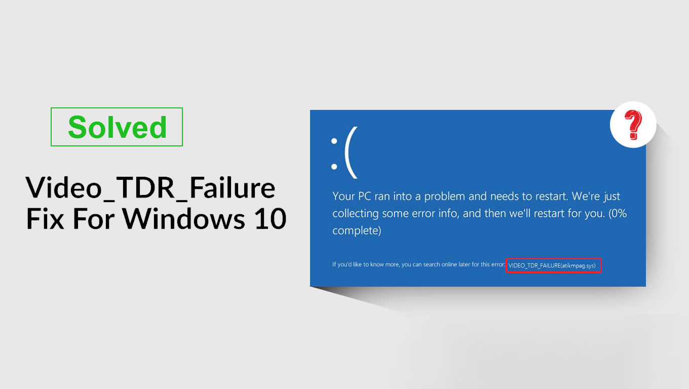 Video TDR Failure