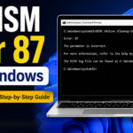 DISM Error 87