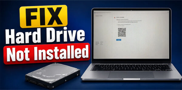 Hard Drive Not Installed