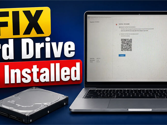 Hard Drive Not Installed