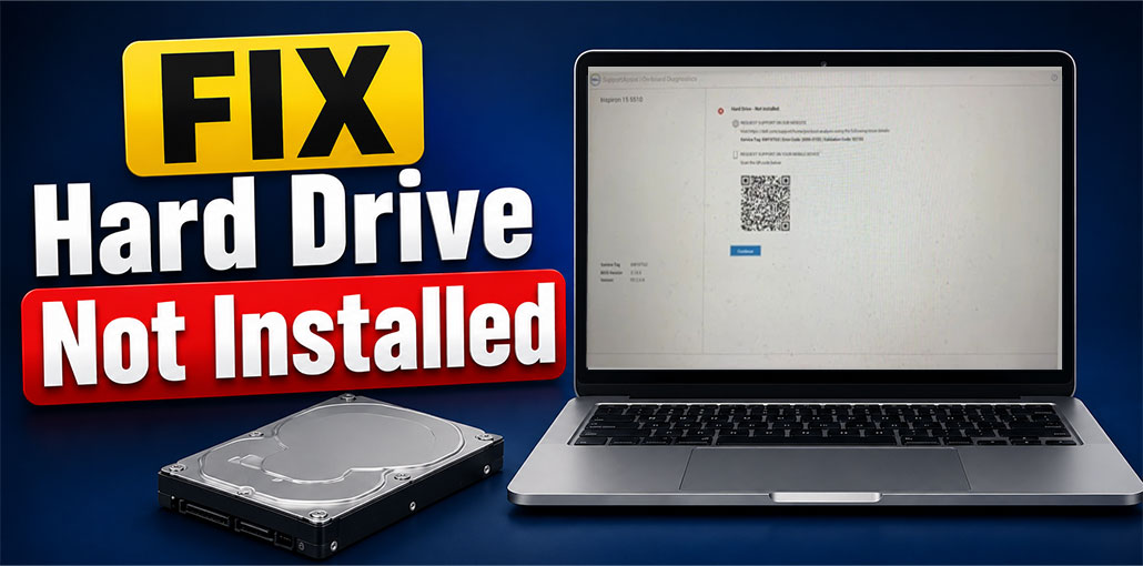 Hard Drive Not Installed