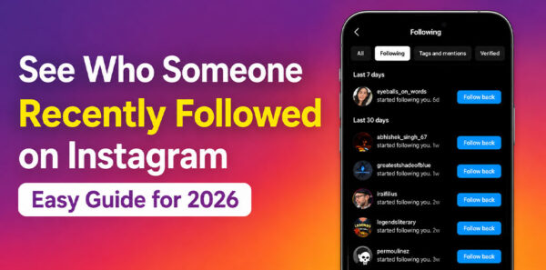 Recently Followed on Instagram