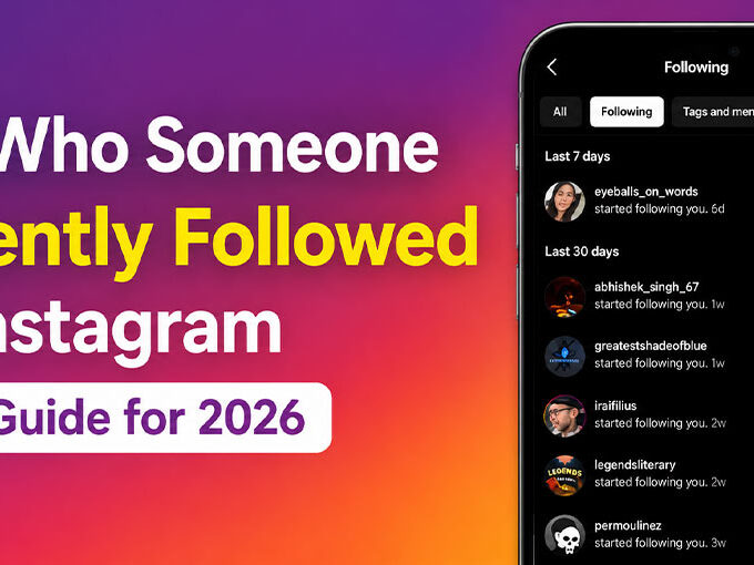 Recently Followed on Instagram