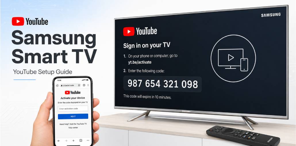 Samsung Smart TV YouTube Fix: Activate Using yt.be/activate