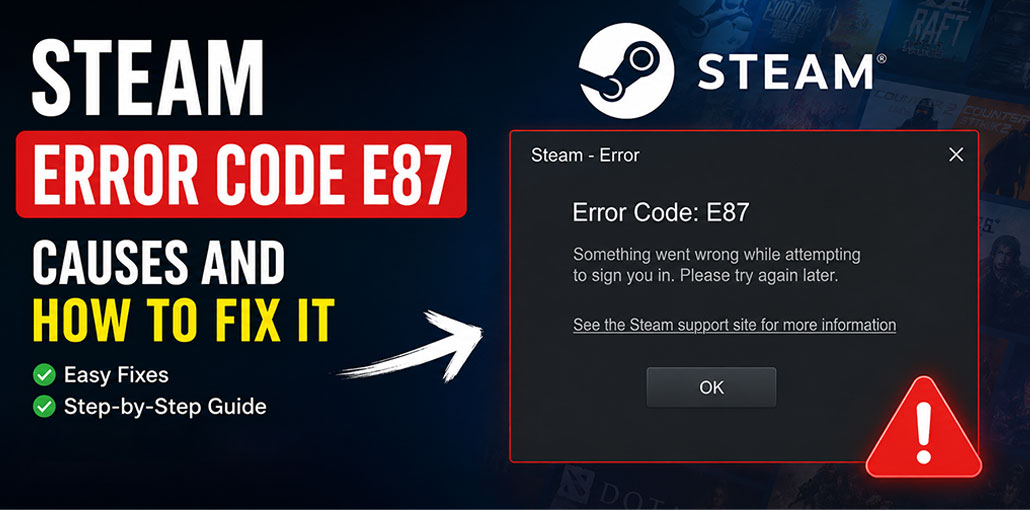 Steam Error Code E87