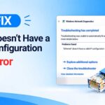 Ethernet Doesn't Have a Valid IP Configuration