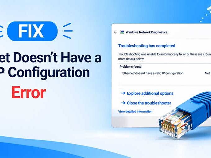 Ethernet Doesn't Have a Valid IP Configuration