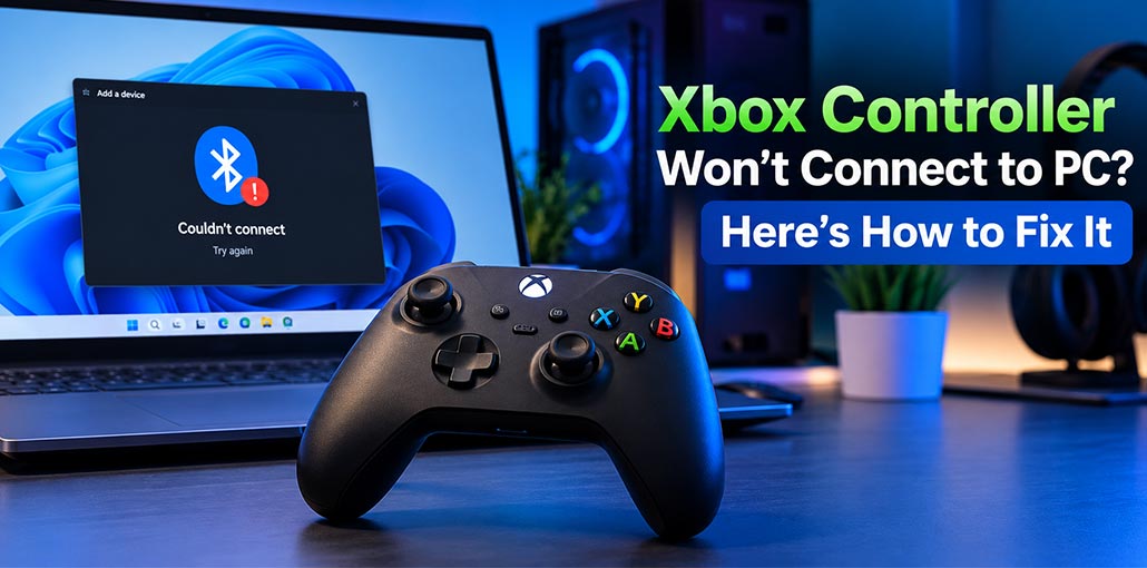 Xbox Controller Won't Connect to PC