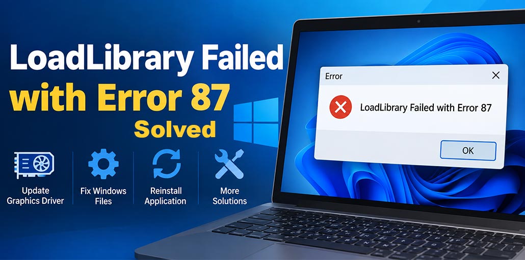 LoadLibrary Failed with Error 87